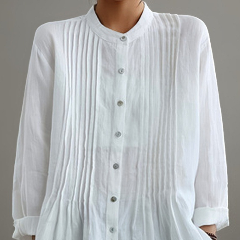 Viola™ - Blouse met relaxte plooien