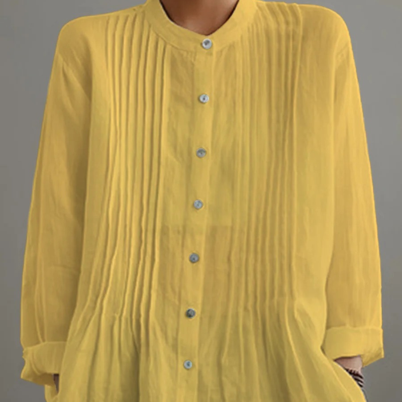 Viola™ - Blouse met relaxte plooien