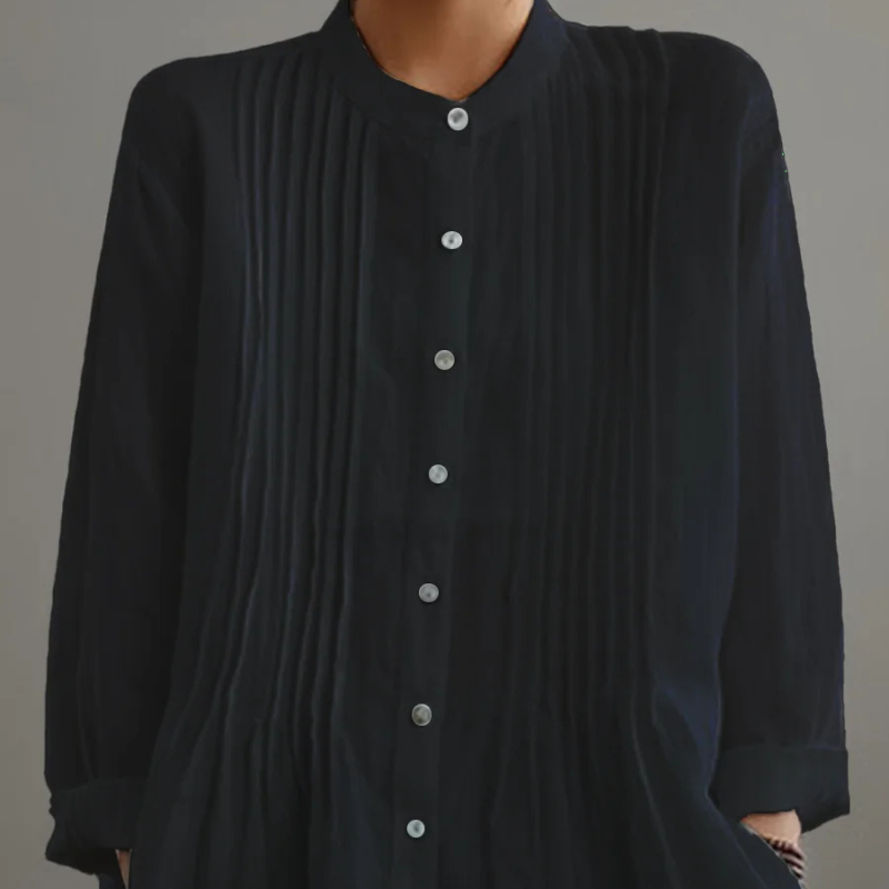Viola™ - Blouse met relaxte plooien