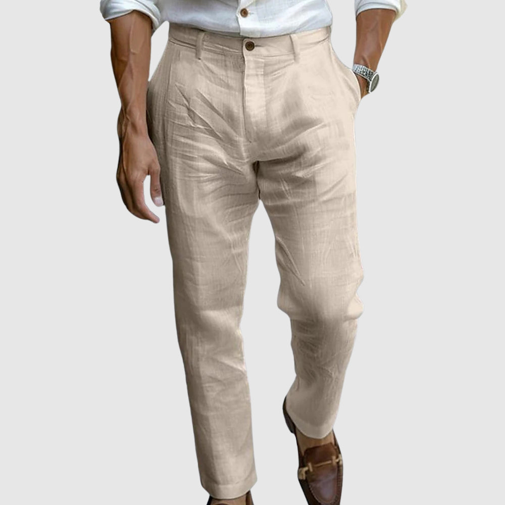 Moretti | Luchtige Linnen Broek