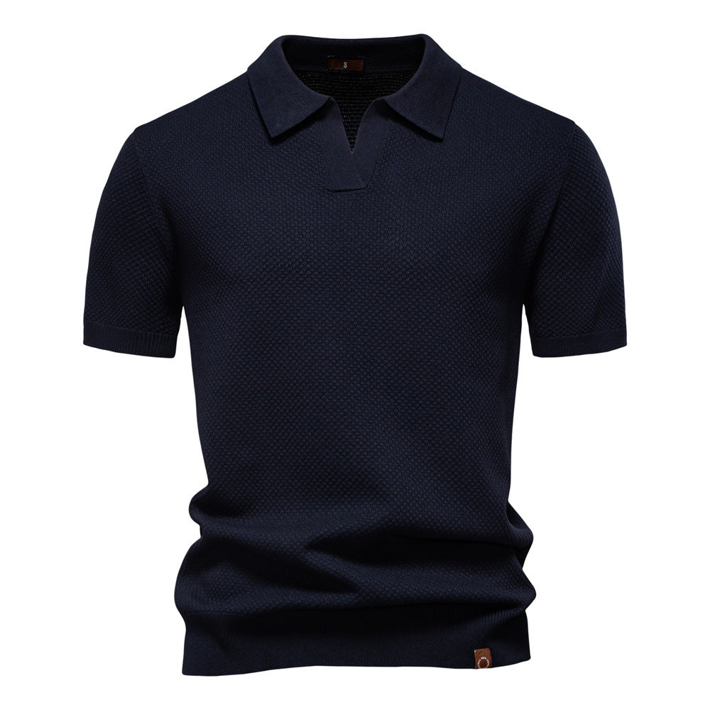 Ulrich – Gestructureerd Polo­shirt