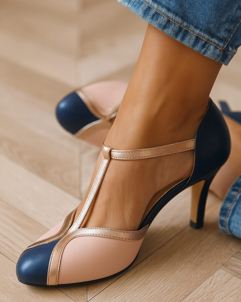 Rosini – Retro sandalen met middelhoge hak