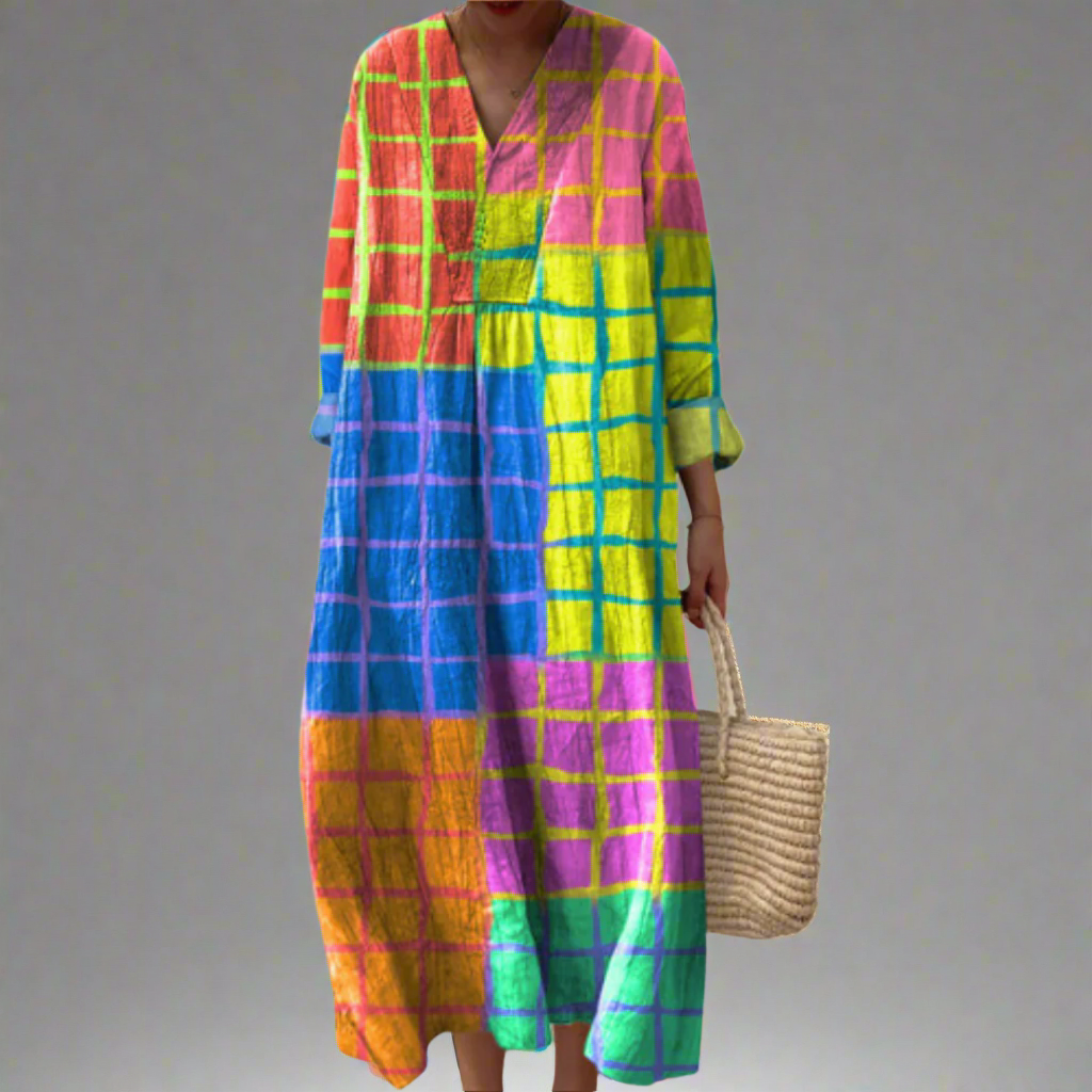 Charlene™ | Elegante geometrische jurk