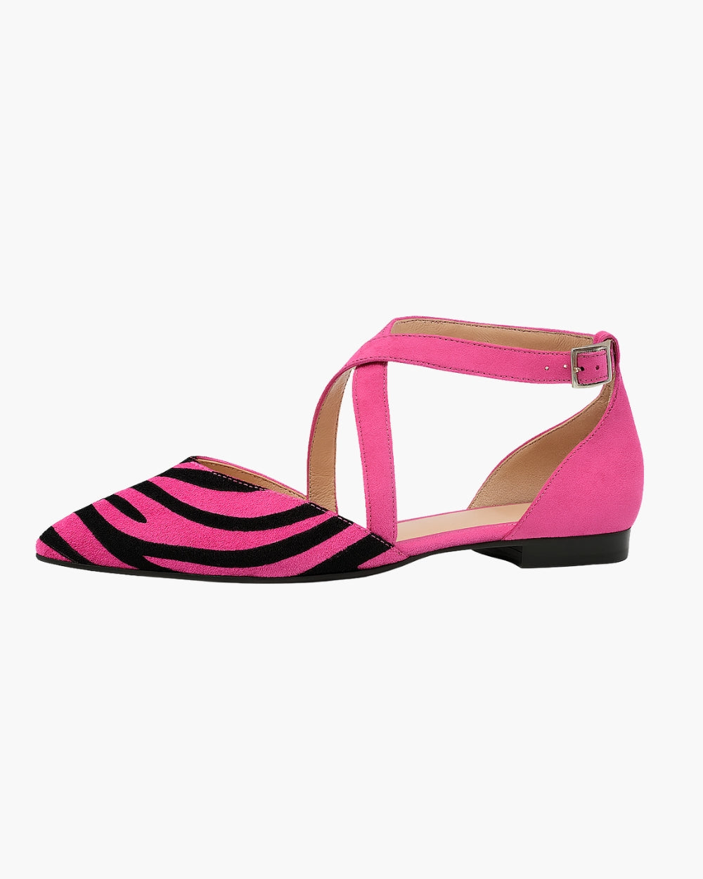 Asilia – Gestreepte Puntige Sandalen