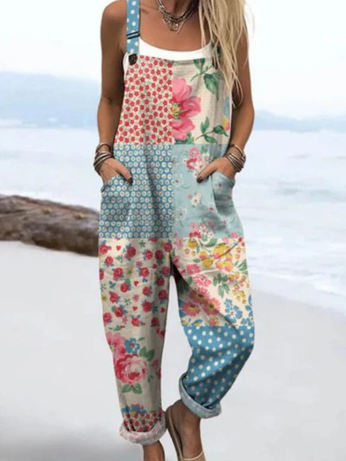 Jane - Casuale Bloemen Jumpsuit