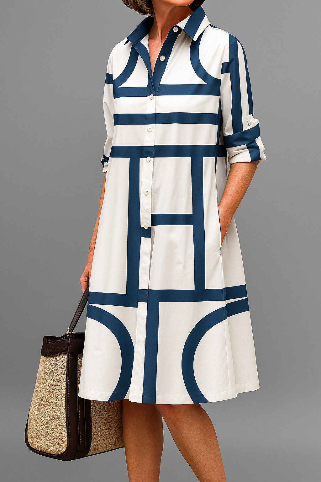 Julia - Elegante Midi Jurk voor Moeiteloze Stijl