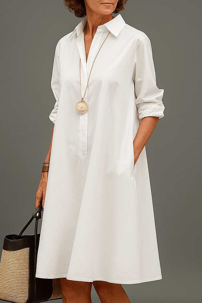 Waltraud – Elegante Premium Midi Jurk voor Tijdloze Stijl