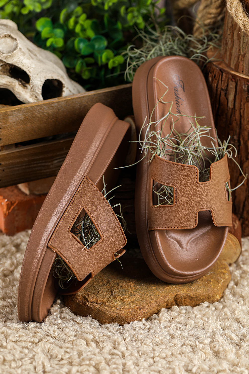 Stijlvolle Open-Toe Slide Sandalen voor de Zomer - Lichtgewicht en Ademend