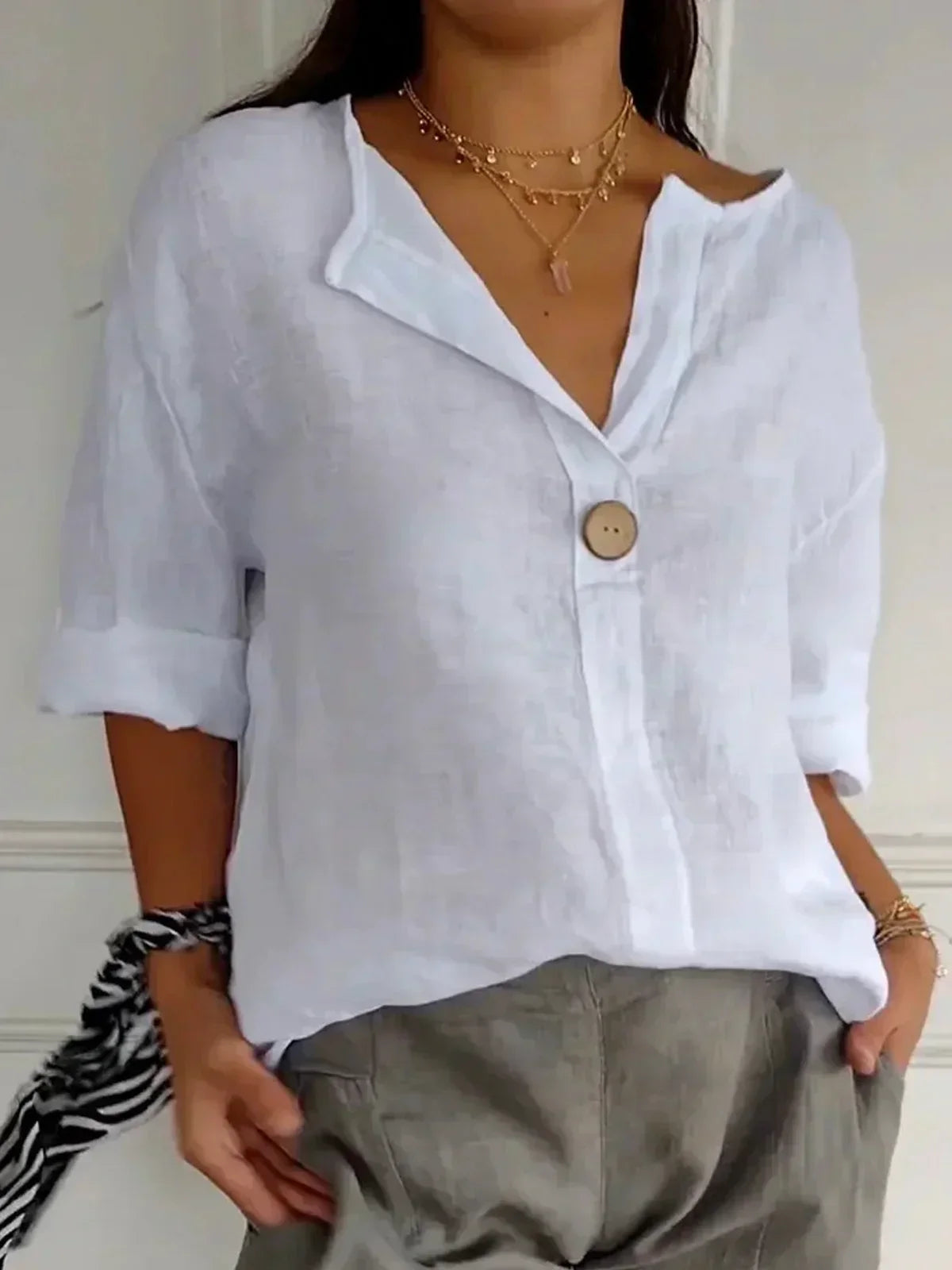 Jessa - Casual V-Hals blouse