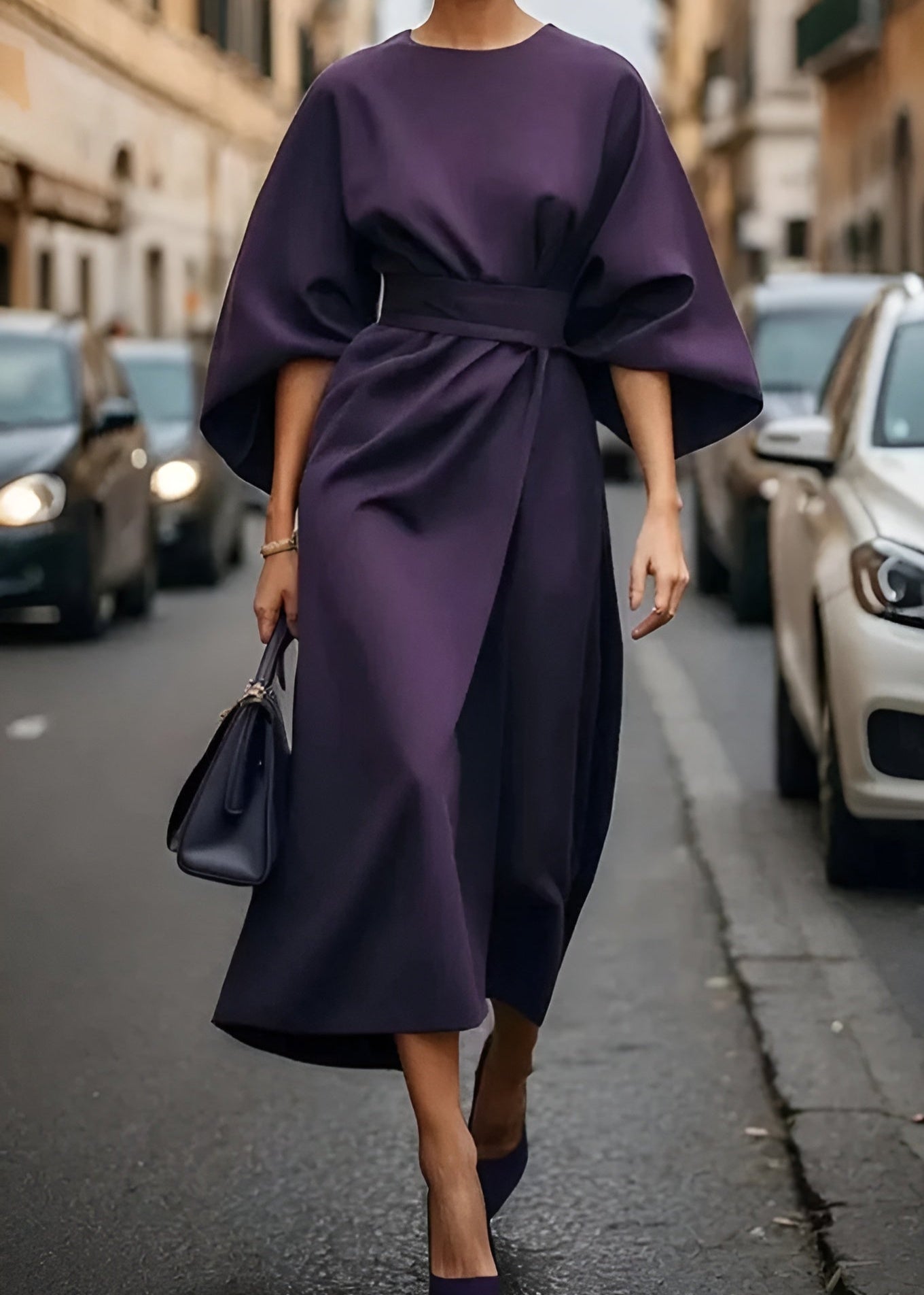 Victoria - Elegante Jurk met Mouwen