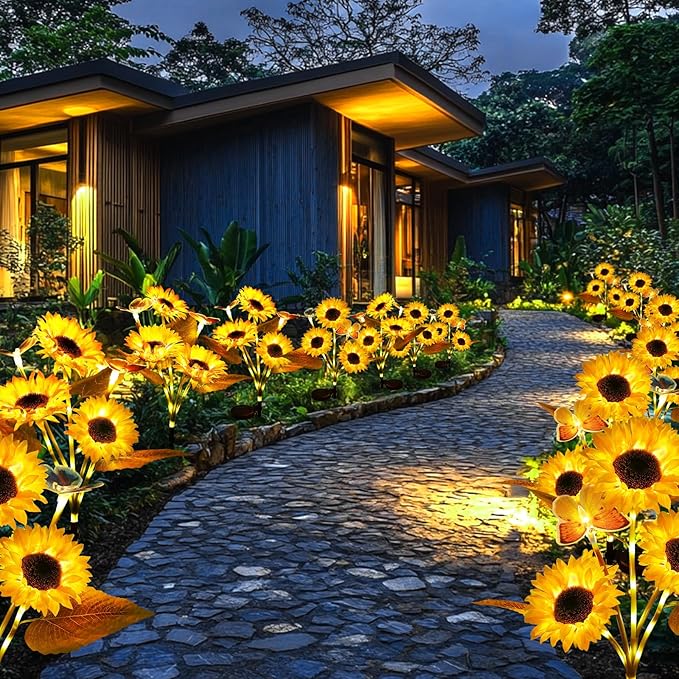 FloralGlow - Zonne-energie LED-zonnebloem tuinverlichting