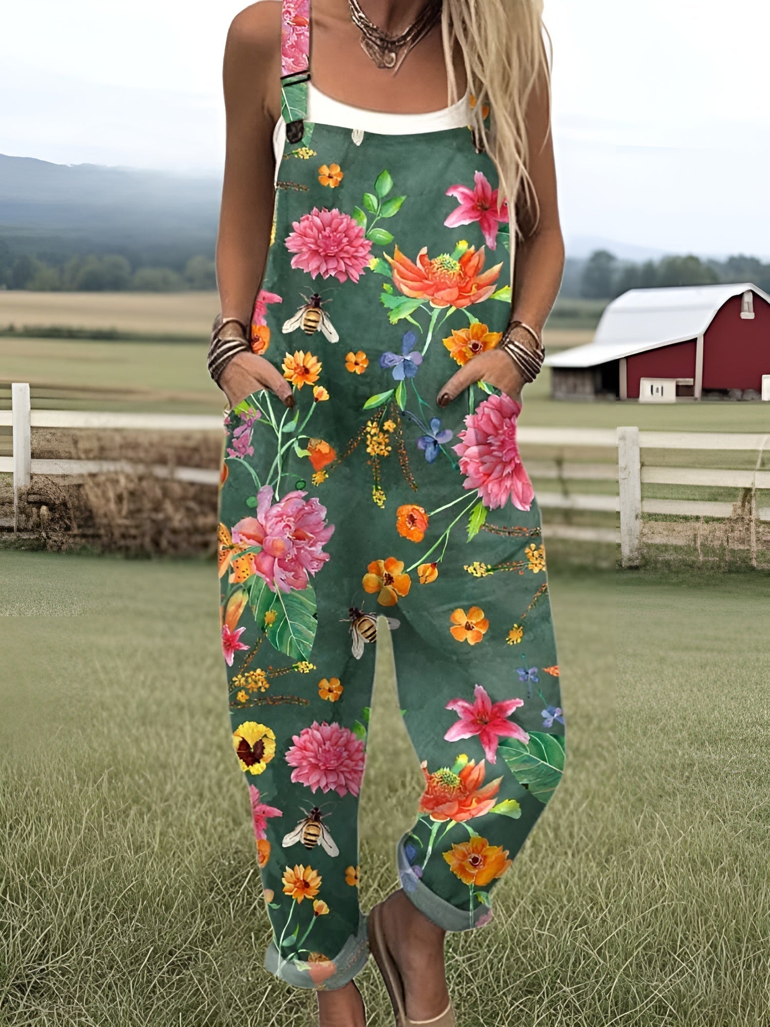 Brune | Elegante jumpsuit met bloemenprint