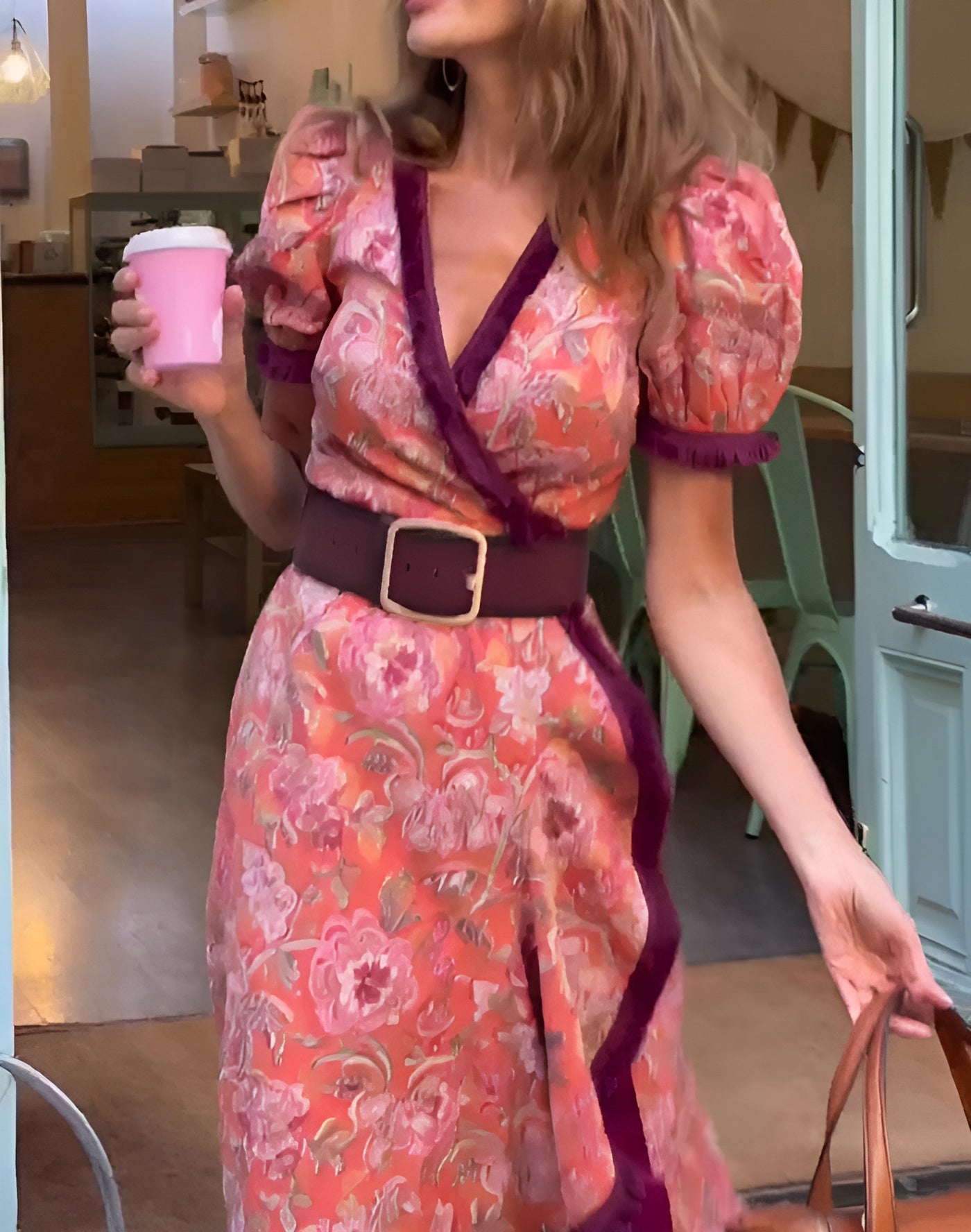 Sofie – Maxi Jurk met Korte Mouwen