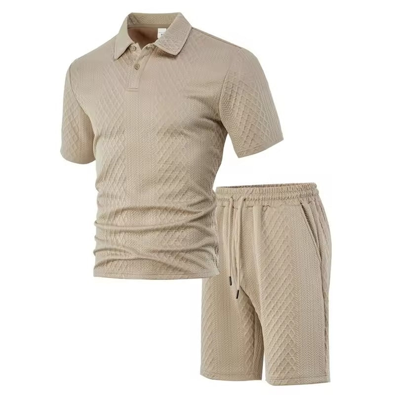 Valentino Crèmekleurige Set van Overhemd en Short