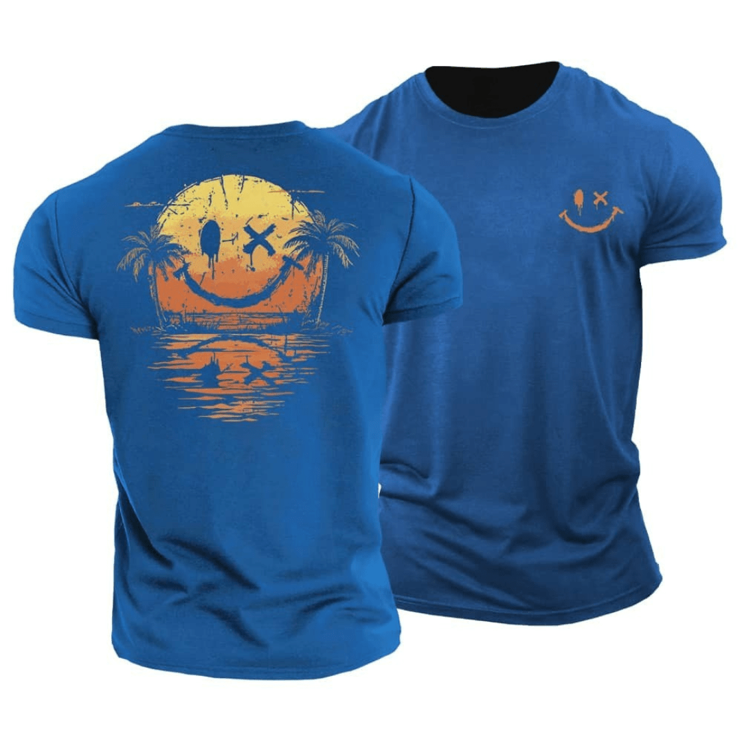 Daan - Luchtig T-Shirt met Zeeprint