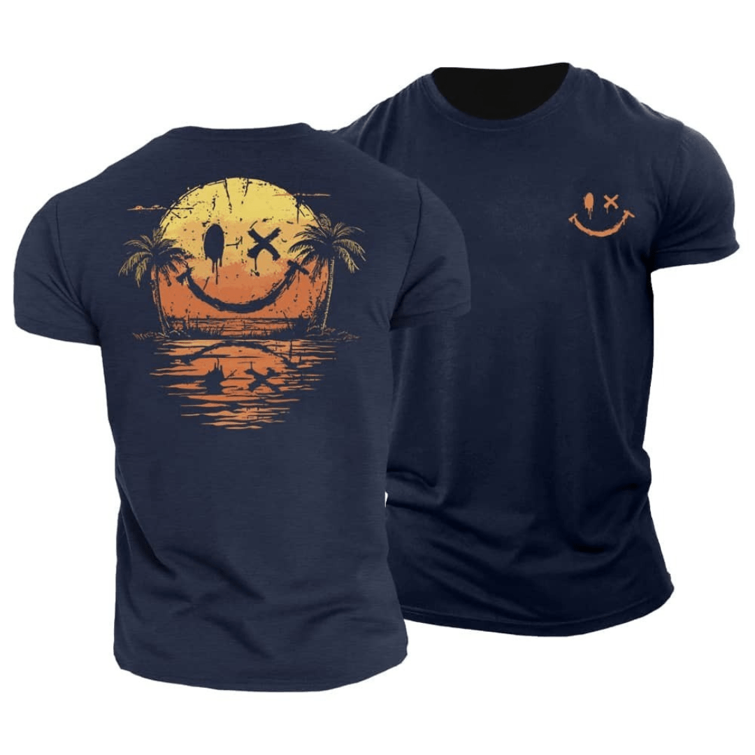 Daan - Luchtig T-Shirt met Zeeprint